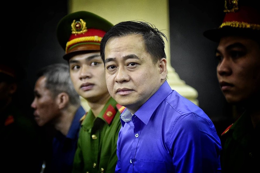 Ông Vũ 'nhôm' tại phiên tòa sơ thẩm TAND TPHCM hồi cuối năm 2018. Ảnh: Tân Châu