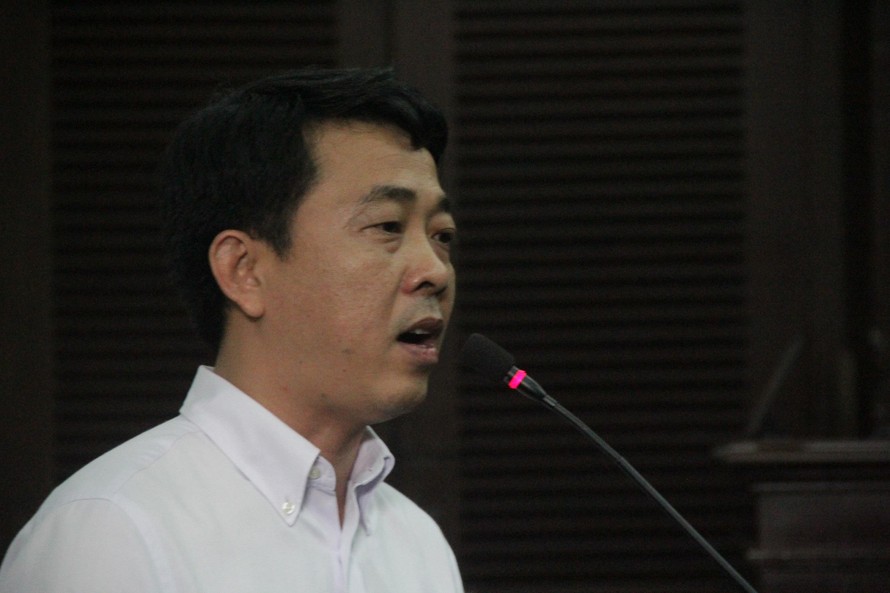 Nguyên Chủ tịch, Tổng giám đốc VN Pharma Nguyễn Minh Hùng tại phiên tòa trước đây. Ảnh: Tân Châu