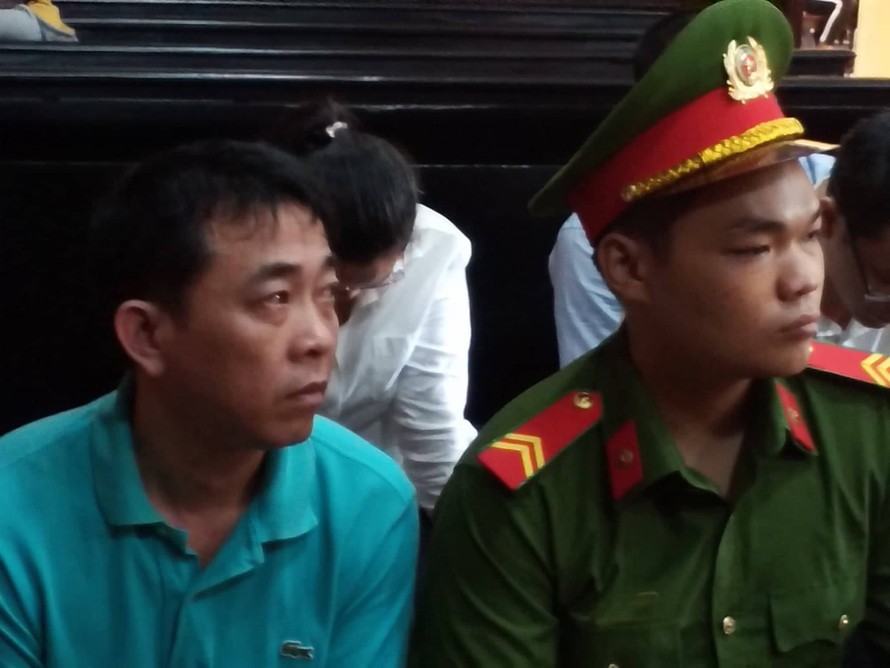 Nguyên Chủ tịch VN Pharm - bị cáo Nguyễn Minh Hùng tại phiên xử hôm nay 25/9. Ảnh: Tân Châu