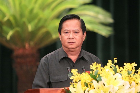 Ông Nguyễn Hữu Tín lúc đương chức Phó Chủ tịch UBND TPHCM.