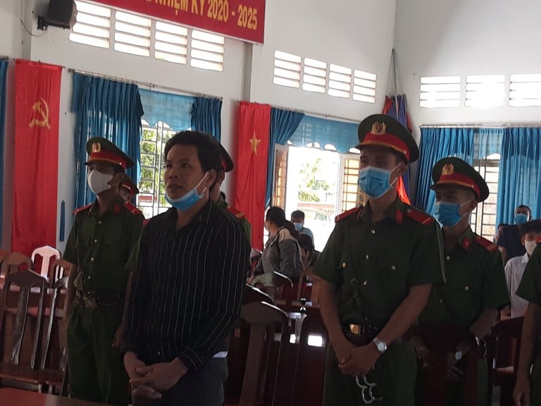 Nguyễn Công Yên tại phiên tòa. Ảnh: C.T.V