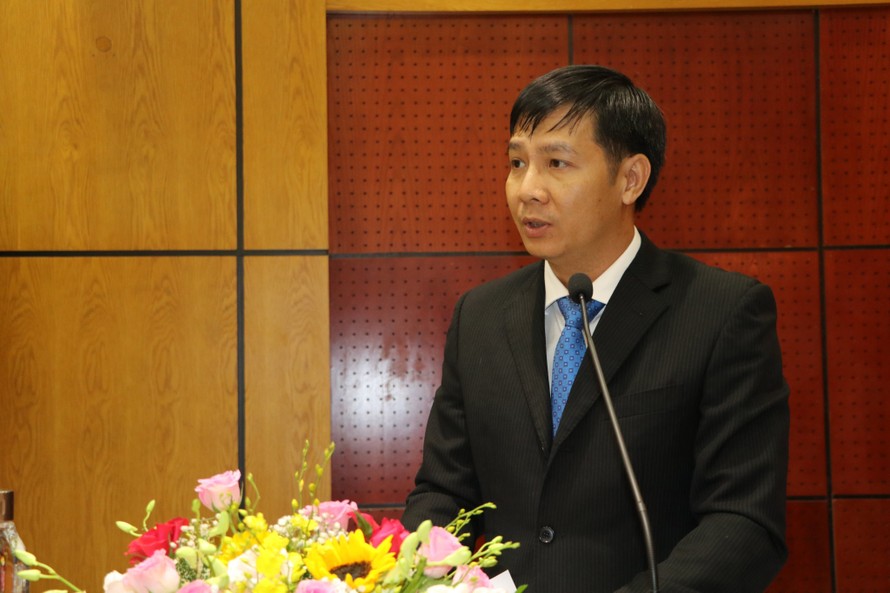 Bí thư Tỉnh ủy Tây Ninh Nguyễn Thành Tâm phát biểu tại buổi nhận quyết định chiều nay 1/9.