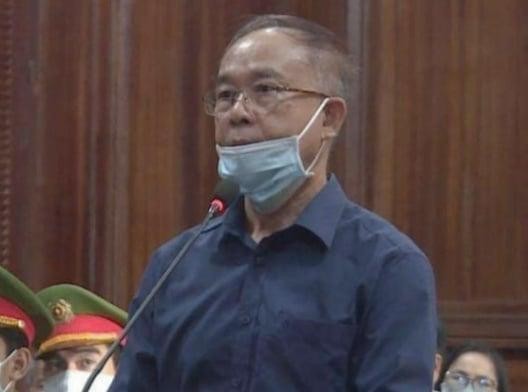 Cựu Phó Chủ tịch UBND TPHCM - Bị cáo Nguyễn Thành Tài tại phiên tòa sơ thẩm. Ảnh: Tân Châu