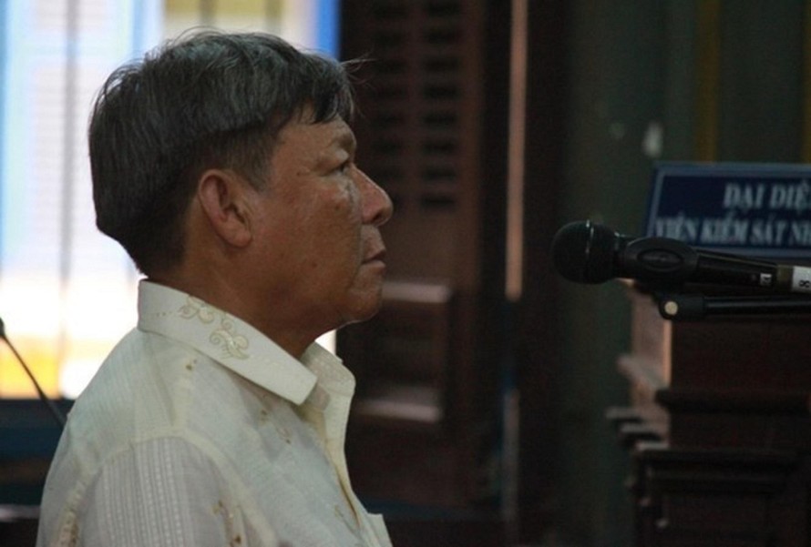 Nguyễn Minh Tân tại phiên tòa phúc thẩm ngày 14/9/2016. Ảnh: Tân Châu