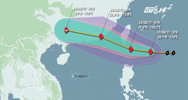 Bão cấp 10 hướng vào Biển Đông, miền Bắc sắp mưa lớn