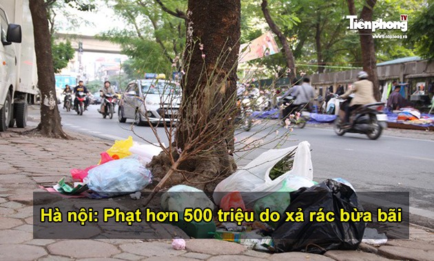 Hà Nội phạt hơn 500 triệu do xả rác bừa bãi