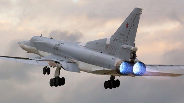 VIDEO: Cận cảnh máy bay ném bom chiến lược Tu-23M3 của Nga cất cánh