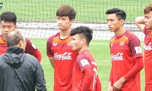 Quang Hải, Văn Hậu hội quân tập luyện cùng U23 Việt Nam