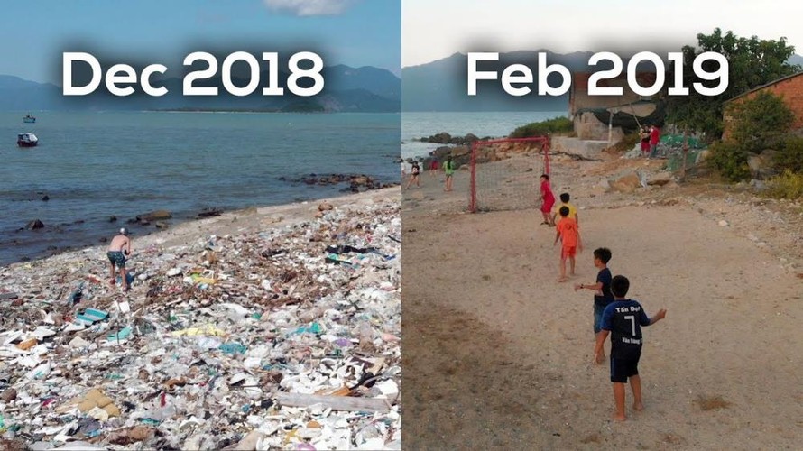Video: Thử thách dọn rác ở bãi biển Vĩnh Lương, Nha Trang đang gây bão mạng
