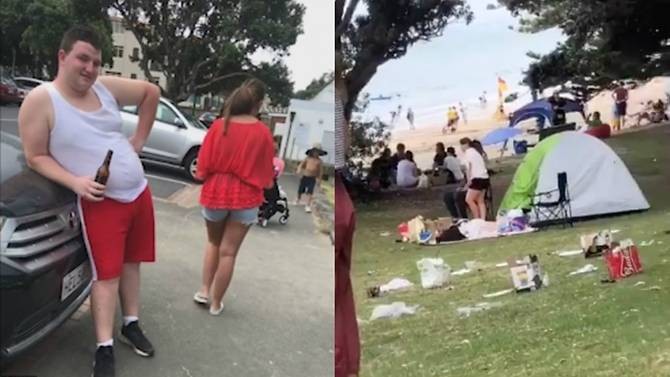 Một số hình ảnh về gia đình du khách Anh xả rác bừa bãi, khiến người dân New Zealand nổi giận. (Ảnh: CNA)