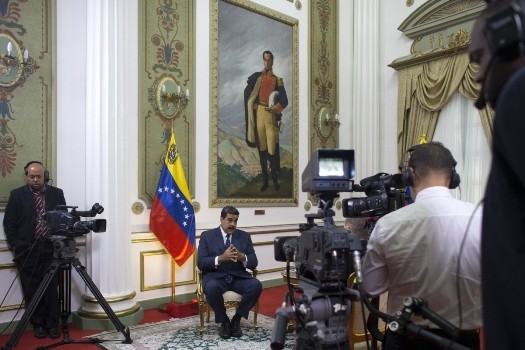 Tổng thống Venezuela Nicolas Maduro trong cuộc trả lời phỏng vấn hãng tin AP