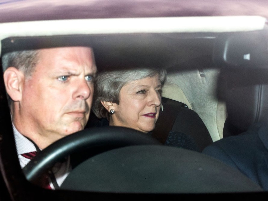 Thủ tướng Anh Theresa May vừa phải đồng ý sẽ từ chức vào tháng 6. (Ảnh: Telegraph)