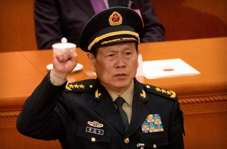 Ông Ngụy Phượng Hòa vào thời điểm nhậm chức Bộ trưởng Quốc phòng Trung Quốc tháng 3/2018. (Ảnh: AP)