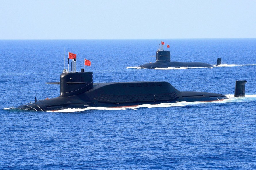 Tàu ngầm hạt nhân lớp Jin Type 094A của Trung Quốc. (Ảnh: Reuters)