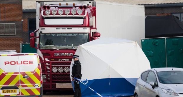 Chiếc xe tải của hãng GTR bị phát hiện chở 39 người thiệt mạng