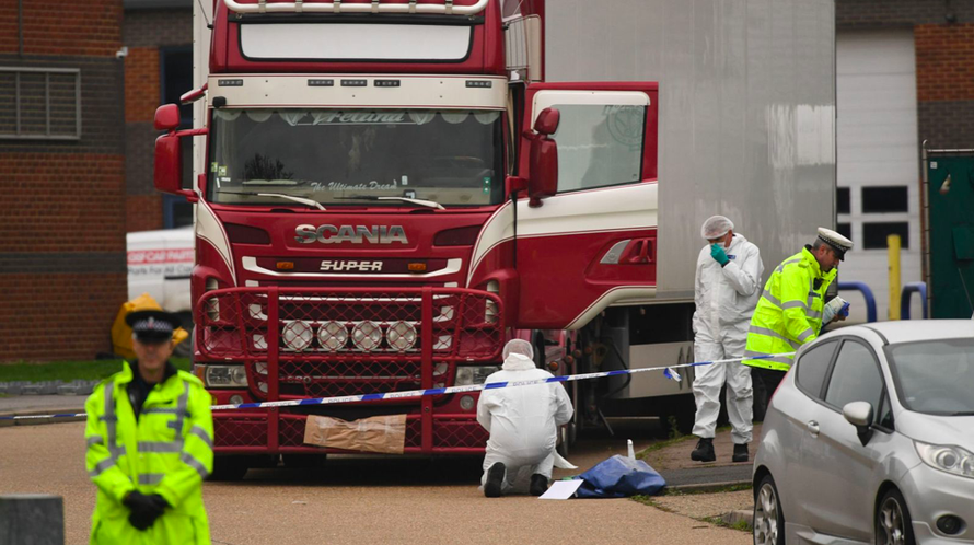 Chiếc xe tải chở 39 người Việt thiệt mạng được phát hiện ở Anh