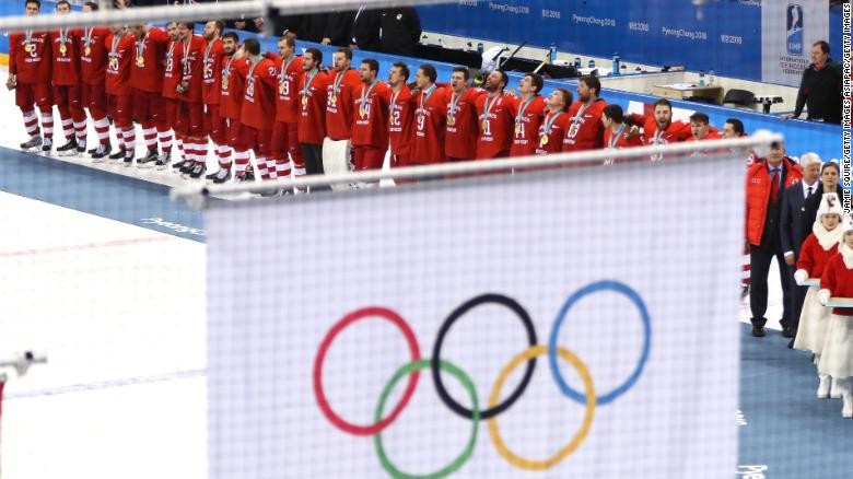 Các vận động viên Nga thi đấu dưới banner trung lập tại PyeongChang năm 2018. (Ảnh: Reuters)
