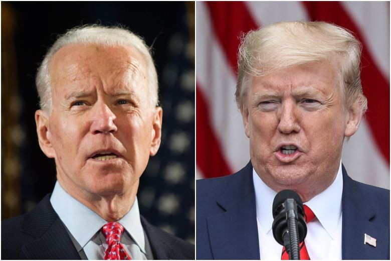 Hai đối thủ Joe Biden và Donald Trump. (Ảnh: Reuters)