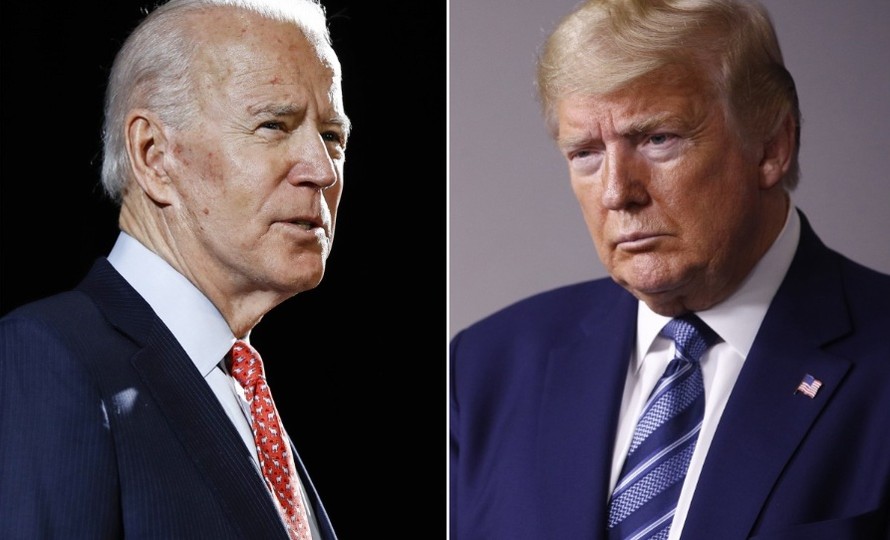 Hai đối thủ Joe Biden (trái) và Donald Trump. (Ảnh: AP)