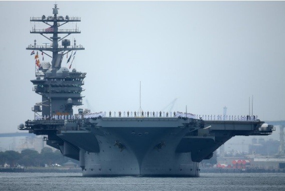 Tàu sân bay Mỹ USS Nimitz. (Ảnh: Reuters)
