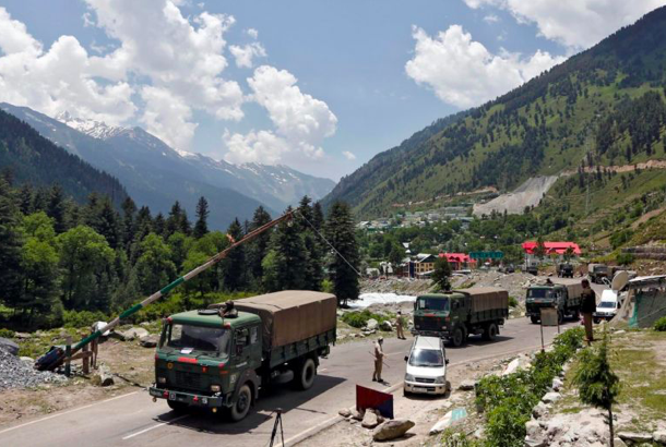 Lực lượng Ấn Độ làm nhiệm vụ trên khu vực biên giới giáp Trung Quốc. (Ảnh: Reuters)