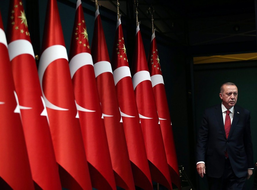 Tổng thống Thổ Nhĩ Kỳ Tayyip Erdogan. (Ảnh: AP)