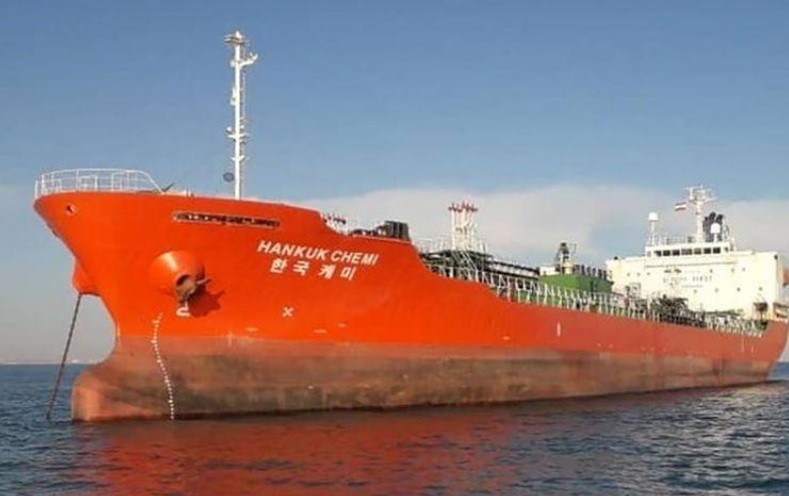 Con tàu Hankuk Chemi của Hàn Quốc. (Ảnh: Reuters)