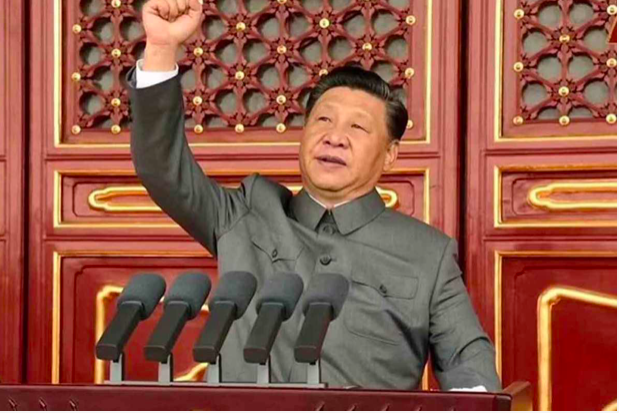 Chủ tịch Trung Quốc Tập Cận Bình trong lễ kỷ niệm 100 năm thành lập Đảng Cộng sản. (Ảnh: Xinhua)