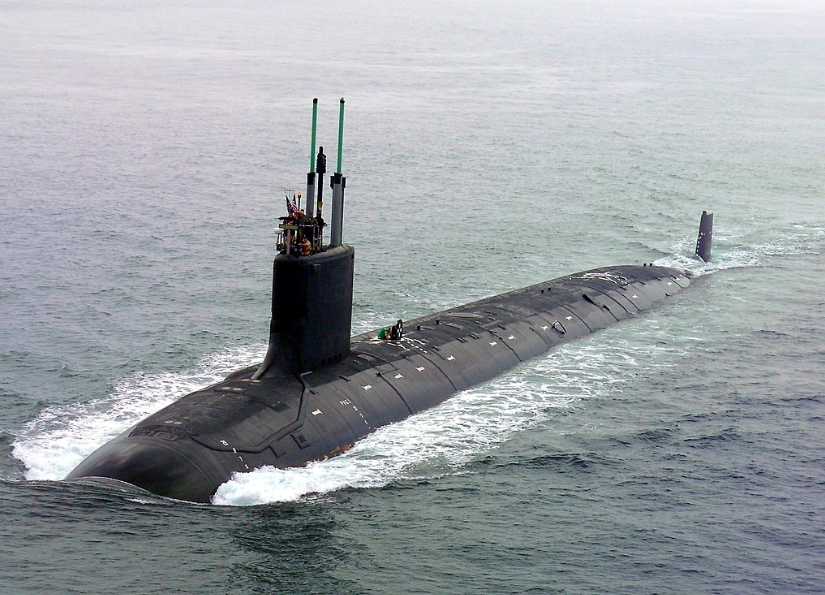 Một tàu ngầm hạt nhân lớp Virginia của Mỹ. (Ảnh: Wikipedia)