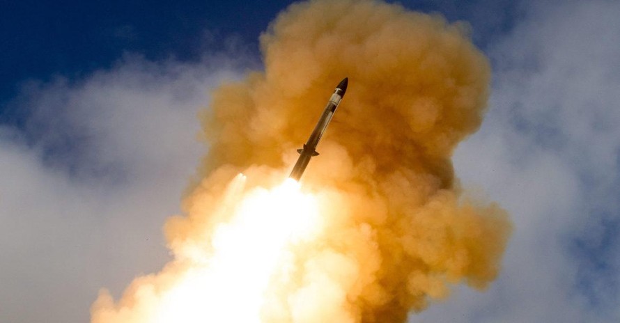 Một tên lửa RIM-161 được phóng thử thành công ở California vào tháng 6/2015. (Ảnh: MDA)