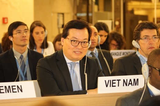 Đại sứ Dương Chí Dũng, Trưởng Phái đoàn Việt Nam tại LHQ, tham dự phiên họp đặc biệt của LHQ về tình hình Palestine