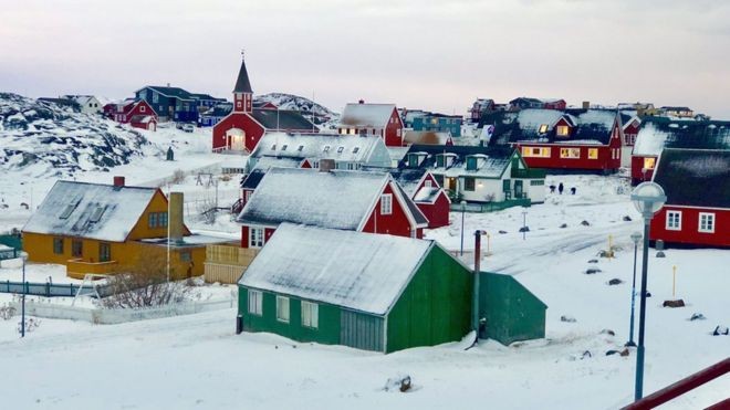 Quang cảnh ở Nuuk, thủ phủ Greenland. (Ảnh: BBC)