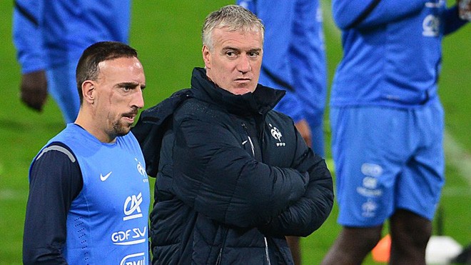 Deschamps không muốn Ribery dự World Cup