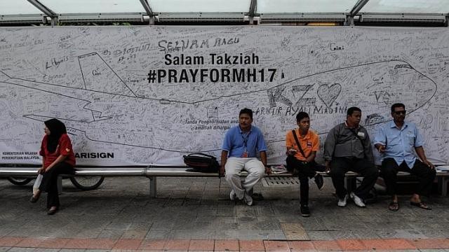 Lời cầu nguyện cho nạn nhân MH17 tại Malaysia.