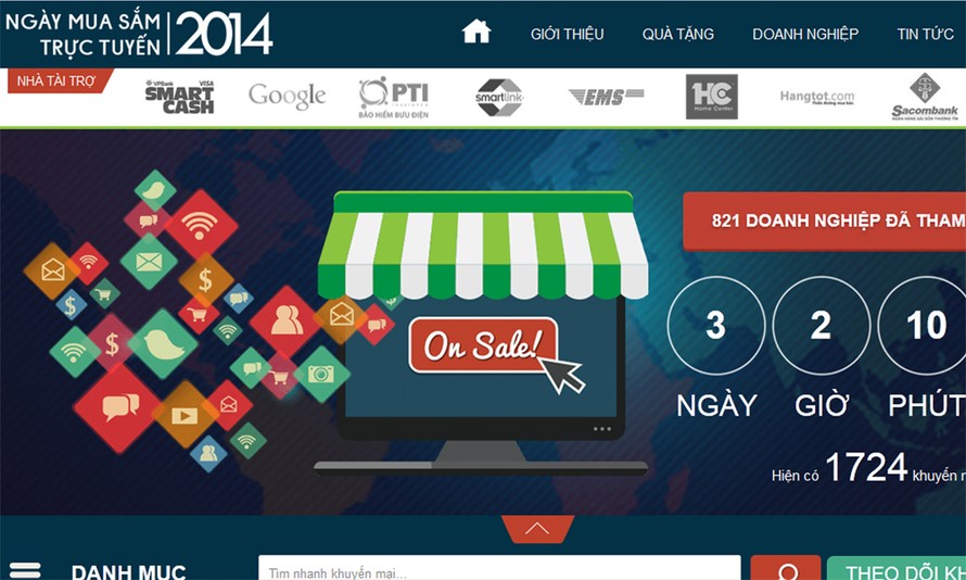 Việt Nam lần đầu có ngày hội mua sắm trực tuyến