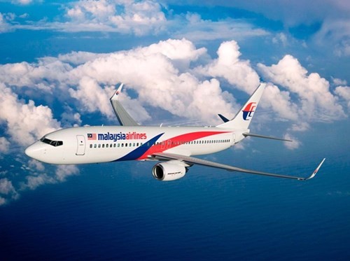 Máy bay phản lực chở khách của Malaysia Airlines. 