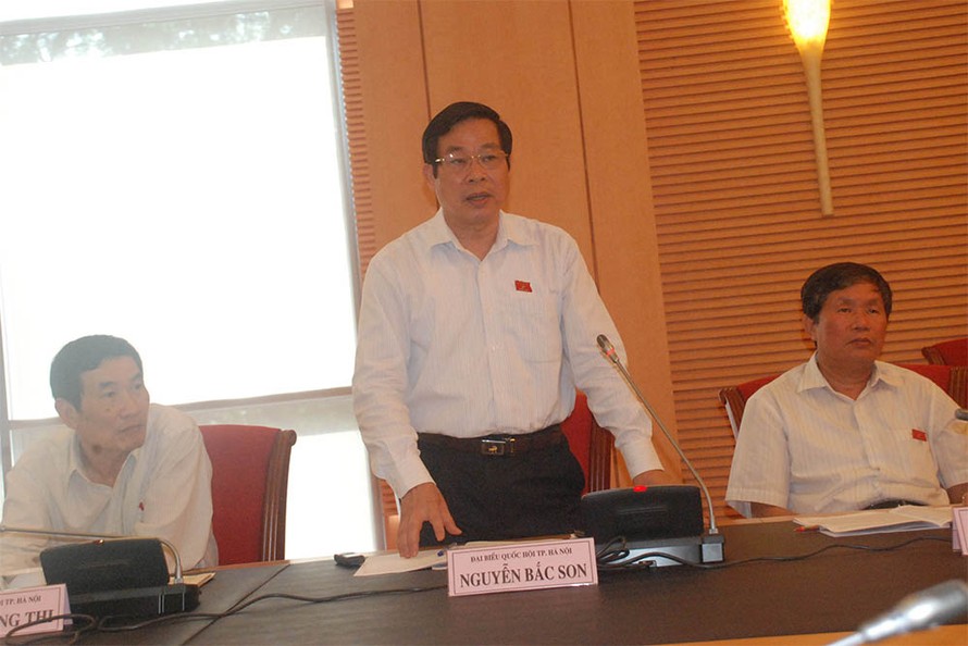 Nhiều Đại biểu Quốc hội đoàn Hà Nội đề nghị không nên sửa Điều 60 Luật BHXH. Ảnh Dũng Nguyễn.