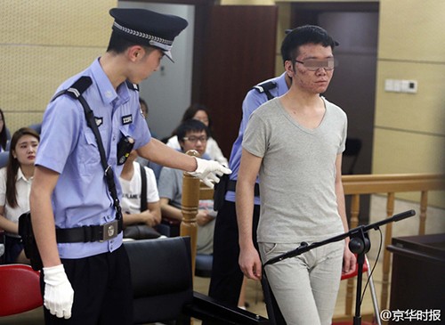 Zhang bị xét xử tại tòa án Bắc Kinh. Ảnh: Shanghaiist