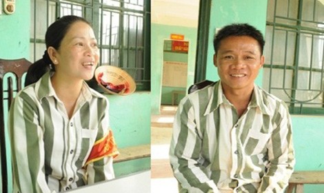 Cặp vợ chồng đạo chích kim cương Nguyễn Kim Cúc - Tống Hữu Trí.