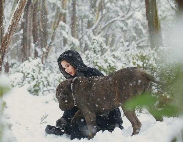 Cuốn hút bộ ảnh “ma sói trên núi tuyết” của cô gái Việt