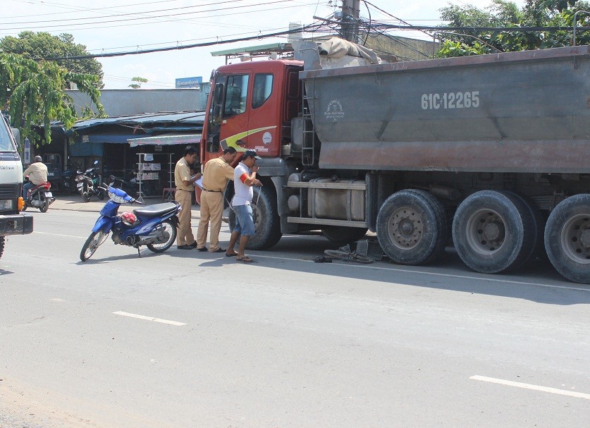 Hiện trường tai nạn.