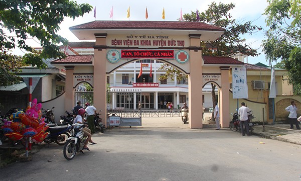 Bệnh viện Đa khoa huyện Đức Thọ, nơi thai nhi tử vong.