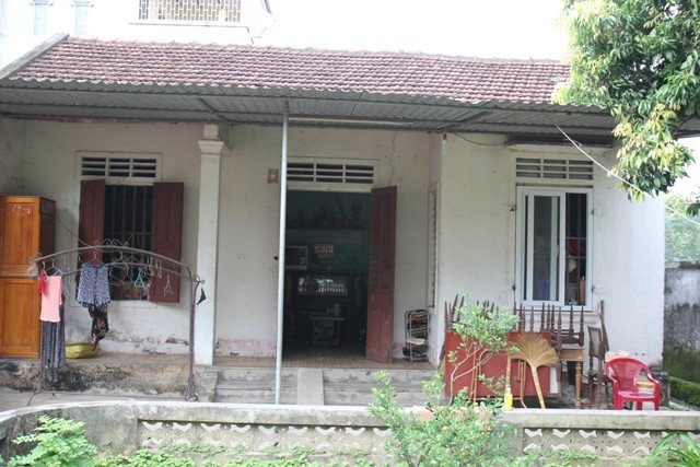 Ngôi nhà cấp bốn của ông Nguyên Xuân Phú tại xóm 5, xã Đông Sơn, huyện Đô Lương.