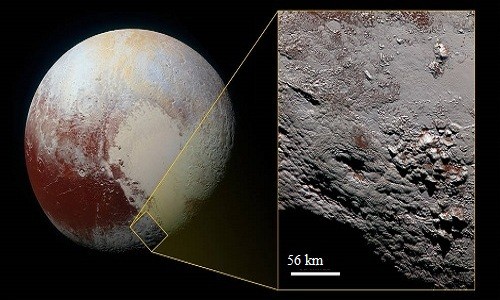 Wright Mons nằm gần Sputnik Planum, một khu vực bằng phẳng rộng lớn. Ảnh: NASA.