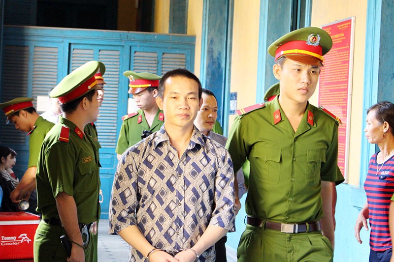 Trần Công Nghiệp lãnh án 16 năm tù. Ảnh: Tân Châu.