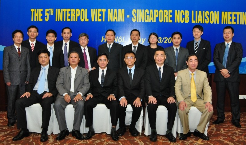 Các đại biểu dự Hội nghị Song phương Interpol Việt Nam - Singapore lần thứ 5. 