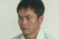 Võ Văn Liền bị bắt giữ. Ảnh: C.A 