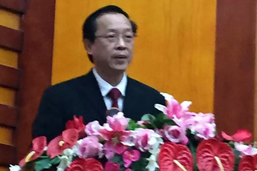 Tân chủ tịch UBND tỉnh Lạng Sơn phát biểu nhậm chức.