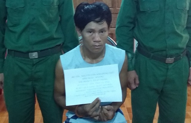 Nguyễn Văn Anh cùng ma túy phạm pháp bị bắt giữ.