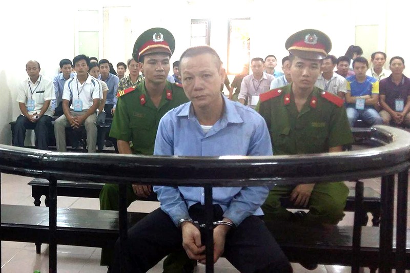 Bị cáo Nguyễn Văn Kỳ tại phiên tòa.